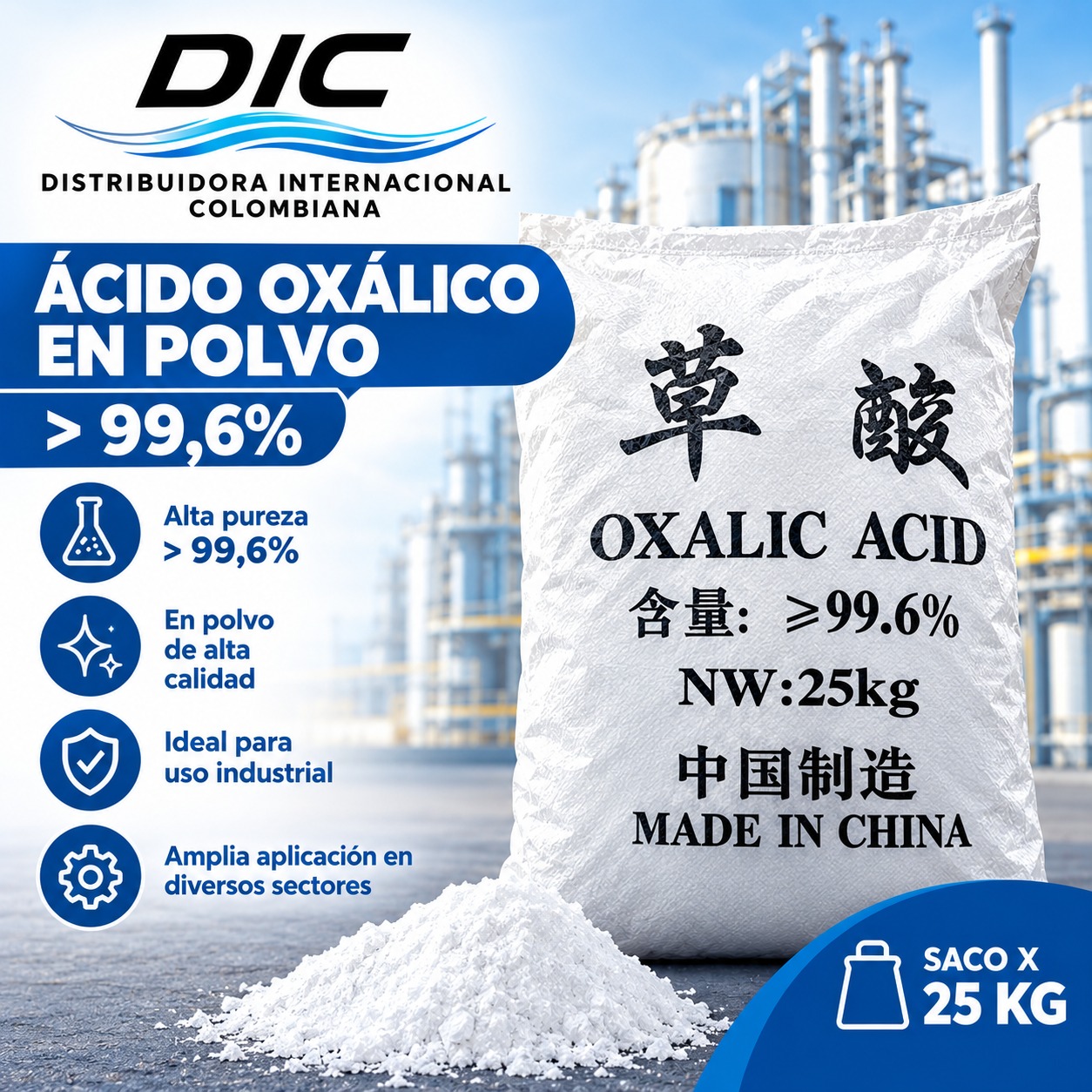 Ácido Oxálico en Polvo