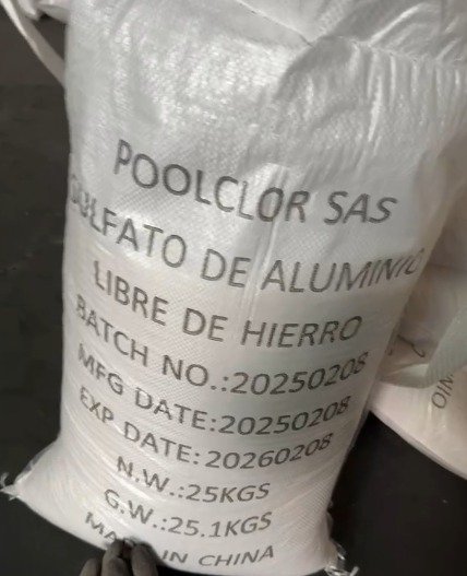 Sulfato de aluminio tipo A libre de hierro